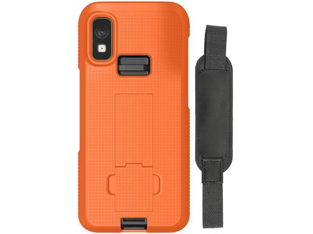 Orange Kickstand Case + Hand Strap for Zebra TC501 Mobile Computer Scanner