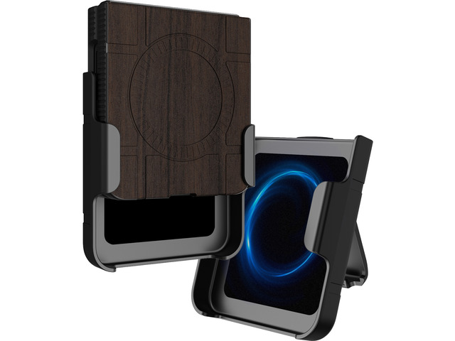 Hard Case & Belt Clip for Samsung Z Flip 8 - Woodgrain (Compatible with MagSafe)