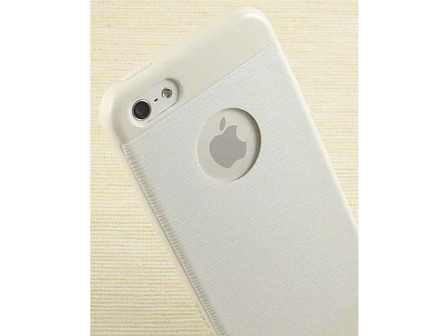 White InFlex Flexible TPU Protective Cover Case +Screen Protector iPhone 5