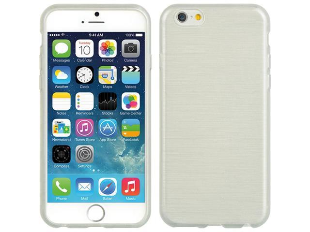 WHITE FROST SHEER SILK TPU SKIN CASE GRIP COVER FOR APPLE iPHONE 6 (4.7')