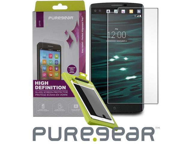 PUREGEAR PURETEK HARD TEMPERED GLASS SCREEN PROTECTOR + KIT/TRAY FOR LG V10