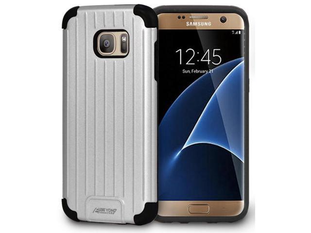 SILVER MATTE METALLIC SLIM DUO-SHIELD CASE COVER FOR SAMSUNG GALAXY S7 EDGE