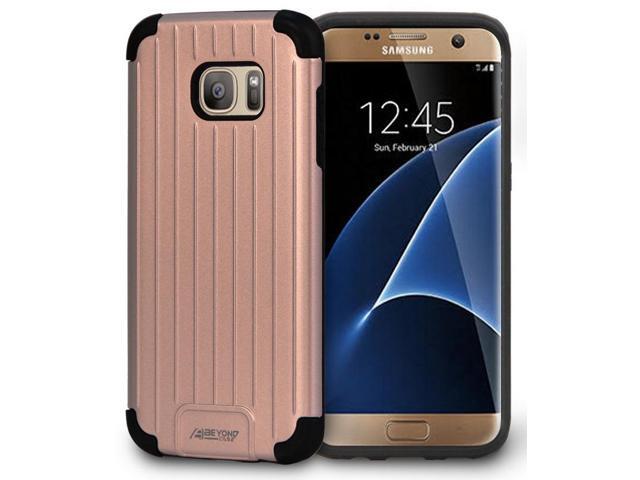 ROSE GOLD PINK MATTE SLIM DUO-SHIELD CASE COVER FOR SAMSUNG GALAXY S7 EDGE