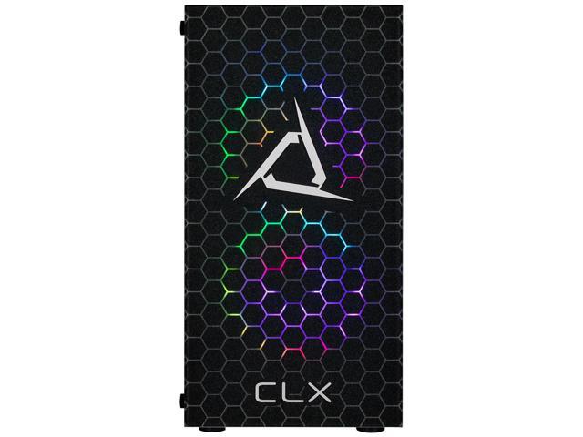 CLX SET Gaming Desktop - AMD Ryzen 5 9600X 3.9GHz 6-Core Processor, 32GB DDR5 Memory, GeForce RTX 4060 8GB GDDR6 Graphics, 1TB NVMe M.2 SSD, WiFi,...
