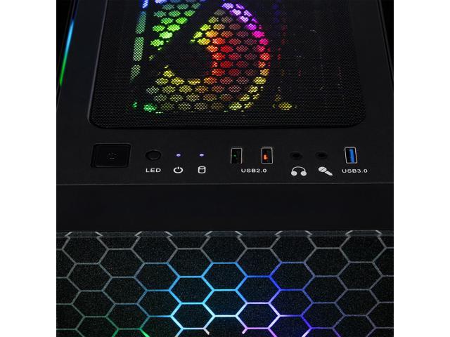 CLX SET Gaming Desktop - AMD Ryzen 5 9600X 3.9GHz 6-Core Processor, 32GB DDR5 Memory, GeForce RTX 4060 8GB GDDR6 Graphics, 1TB NVMe M.2 SSD, WiFi,...