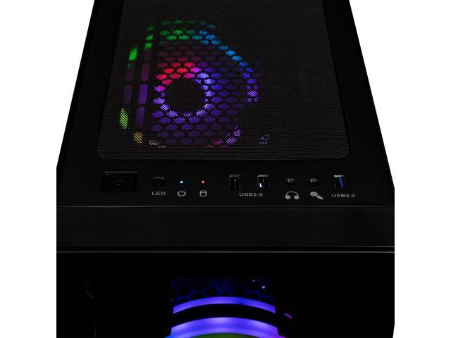 CLX SET Gaming Desktop - Intel Core i5 14400F 2.5GHz 10-Core Processor, 32GB DDR5 Memory, GeForce RTX 5060 Ti 8GB GDDR7 Graphics, 2TB NVMe M.2 SSD,...