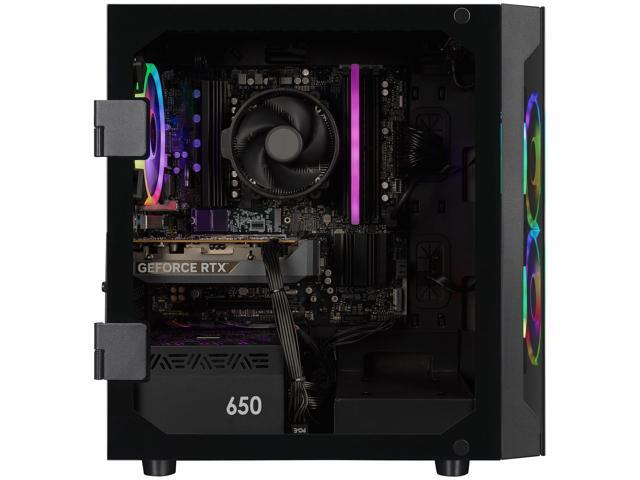 CLX Set Gaming Desktop - AMD Ryzen 7 8700F 4.1GHz 8-Core Processor, 16GB DDR5 Memory, GeForce RTX 5060 8GB GDDR7 Graphics, 1TB NVMe M.2 SSD, WiFi,...