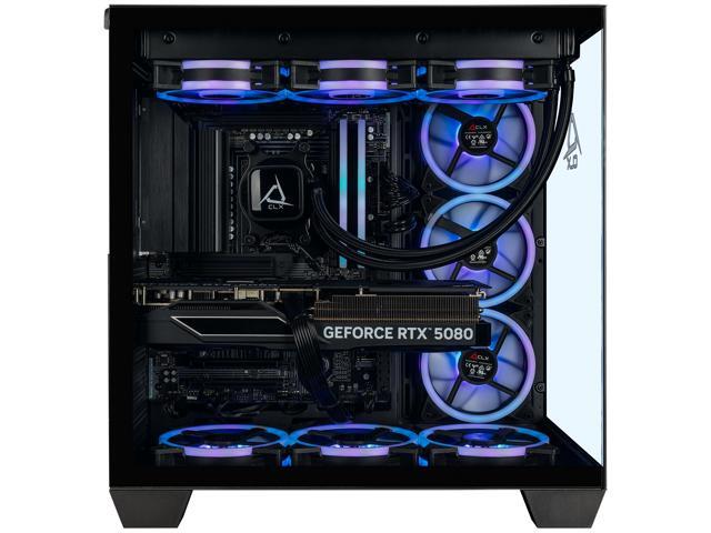 CLX Set Gaming Desktop - Liquid Cooled AMD Ryzen 7 9800X3D 4.7GHz 8-Core Processor, 32GB DDR5 Memory, GeForce RTX 5080 16GB GDDR7 Graphics, 2TB...