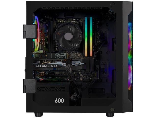 CLX SET Gaming Desktop - AMD Ryzen 5 8400F 4.2GHz 6-Core Processor, 32GB DDR5 Memory, GeForce RTX 5060 8GB GDDR7 Graphics, 2TB NVMe M.2 SSD, WiFi,...