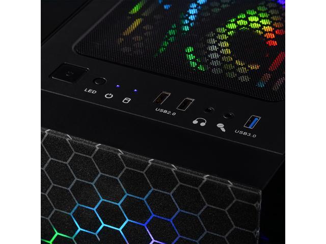 CLX SET Gaming Desktop - AMD Ryzen 5 8400F 4.2GHz 6-Core Processor, 32GB DDR5 Memory, GeForce RTX 5060 8GB GDDR7 Graphics, 2TB NVMe M.2 SSD, WiFi,...