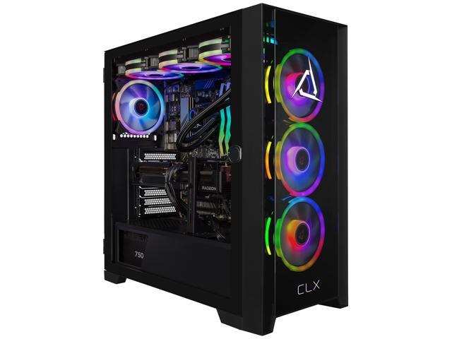 CLX SET Gaming Desktop - AMD Ryzen 7 7800X3D 4.2GHz 8-Core Processor, 32GB DDR5 Memory, Radeon RX 9070 XT 16GB GDDR6 Graphics, 2TB NVMe M.2 SSD,...