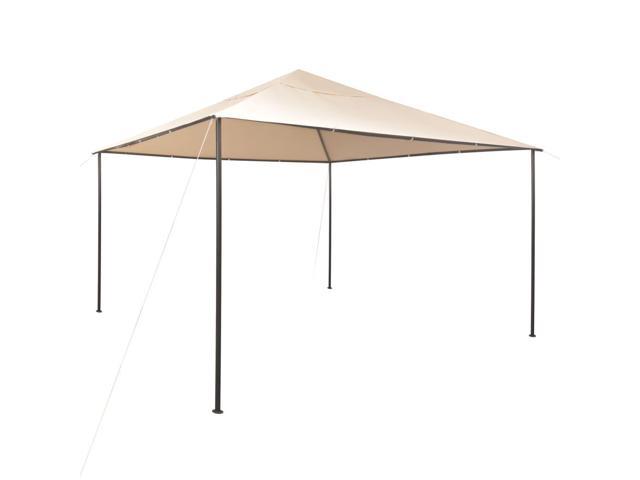 Photos - Tent VidaXL Gazebo Pavilion  Canopy 157.5'x157.5' Steel Beige Marquee Shelt 