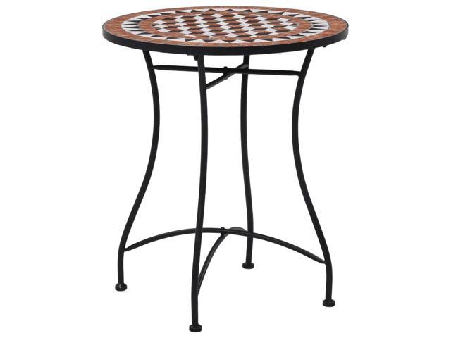 Photos - Garden Furniture VidaXL Table Outdoor Side Table Garden Mosaic Table Ceramic Terracotta and 