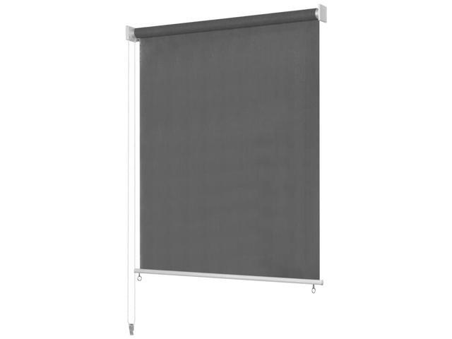 vidaXL Outdoor Roller Blind 86.6' Anthracite Patio Porch Roll-up Shade Shield