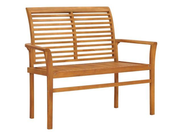 Photos - Garden Furniture VidaXL Outdoor Patio Bench Garden Park Bench with Armrests Solid Wood Teak 