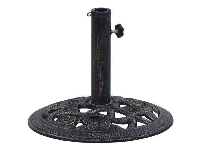 Photos - Other household accessories VidaXL Umbrella Base Patio Umbrella Stand Black and Bronze 19.8 lb Cast Ir 
