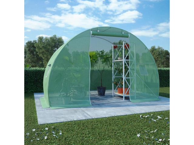 Photos - Inventory Storage & Arrangement VidaXL Greenhouse with Steel Foundation 48.4 ftÂ² 10' Walk-In Plant Garden 