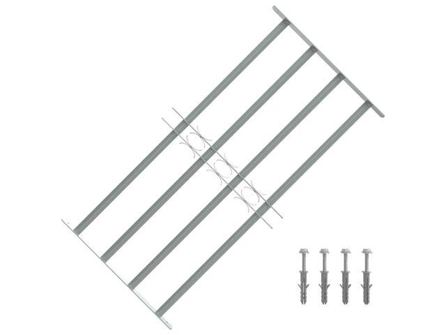 Adjustable Security Grille for Windows with 4 Crossbars 27.6'-41.3' Hardware