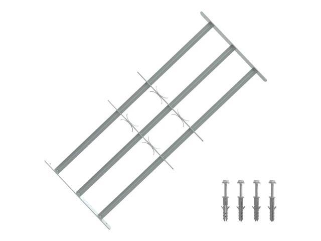Adjustable Security Grille for Windows with 3 Crossbars 27.6'-41.3' Hardware