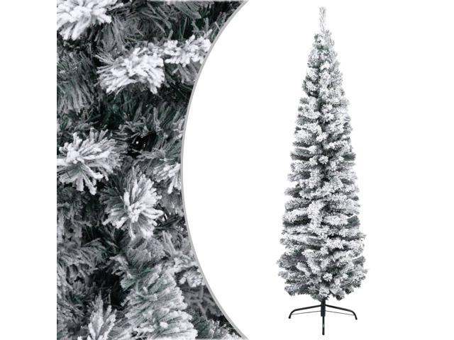 Photos - Other Jewellery VidaXL Christmas Tree Decoration Artificial Tree with Flocked Snow Green P 