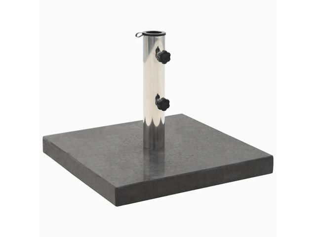 vidaXL Parasol Base Granite 66.1 lb Square Black Outdoor Umbrella Base Stand