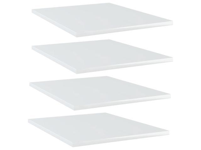 Photos - Display Cabinet / Bookcase VidaXL Bookshelf Boards Floating Shelf 4 Pcs High Gloss White Engineered W 