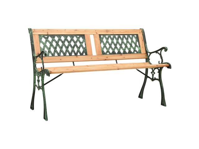 Photos - Garden Furniture VidaXL Patio Bench Outdoor Patio Garden Bench Chair Cast Iron and Solid Wo 