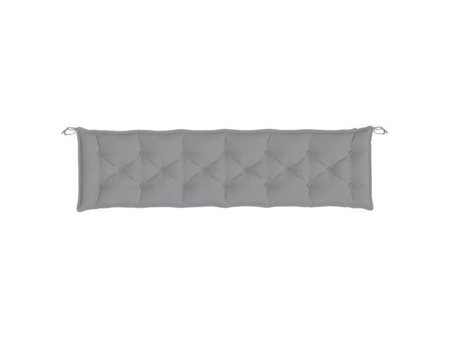 vidaXL Garden Bench Cushion Gray 78.7' Fabric Outdoor Seating Furniture Pads
