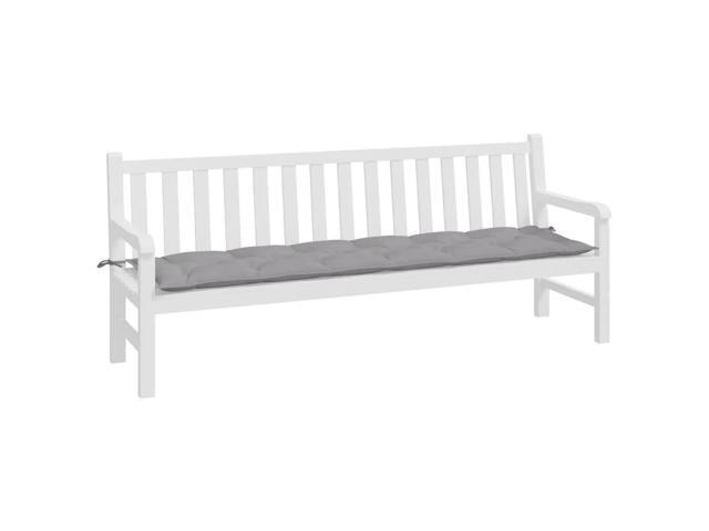 vidaXL Garden Bench Cushion Gray 78.7' Fabric Outdoor Seating Furniture Pads