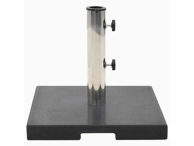 vidaXL Umbrella Base Patio Parasol Stand for Poles of 1.5'/1.9' Granite 44.1 lb