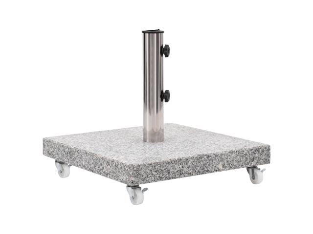 Photos - Garden Furniture VidaXL Umbrella Weight Plate Granite 55.1 lb Square Gray Parasol Base Stan 