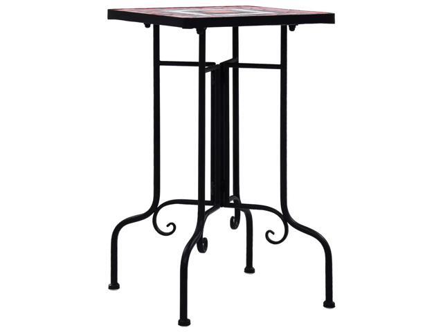 vidaXL Plant Table Flower Pot Stand for Patio Terracotta and White Ceramic