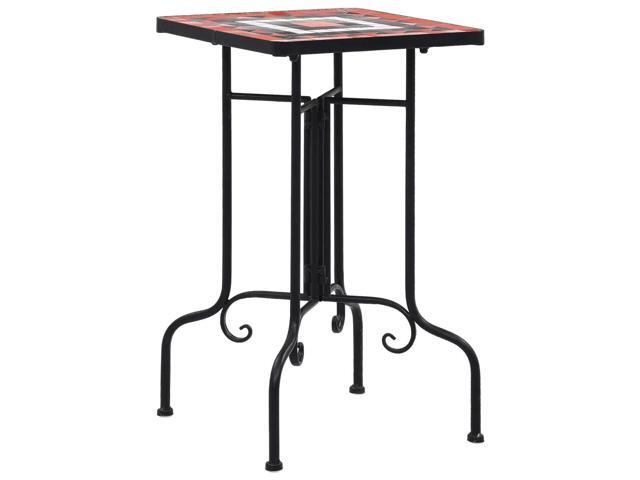 vidaXL Plant Table Flower Pot Stand for Patio Terracotta and White Ceramic