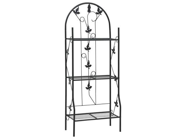 vidaXL 3-Tier Plant Rack Stand Shelves Flower Pot Stand for Indoor and Outdoor