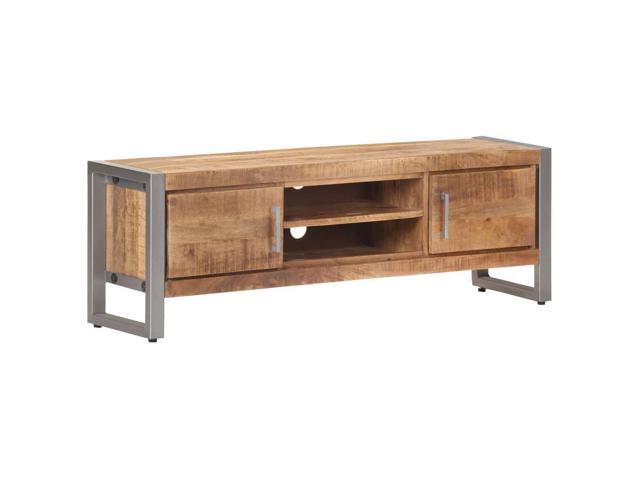 vidaXL TV Stand TV Unit Sideboard TV Console Media Cabinet Rough Mango Wood