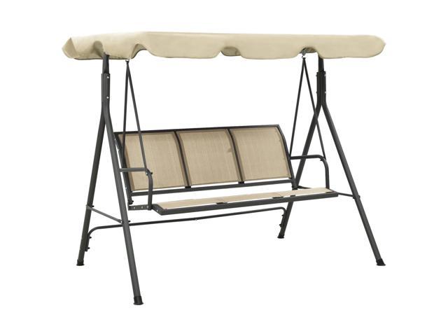 Photos - Garden Furniture VidaXL Garden Swing Chair Outdoor Swing Bench with Adjustable Canopy Anthr 