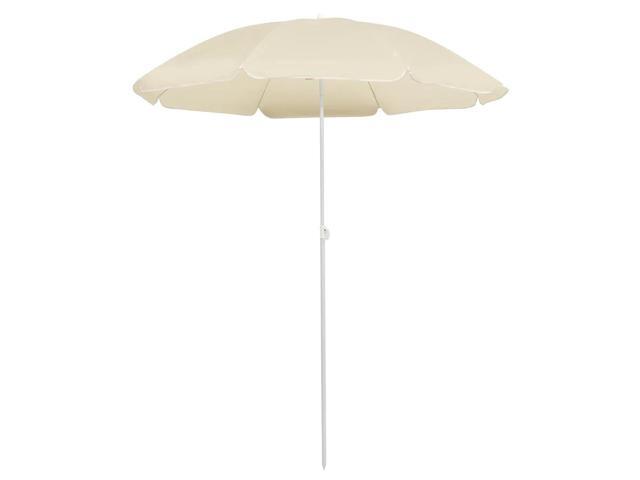 vidaXL Outdoor Parasol with Steel Pole Sand 70.9'