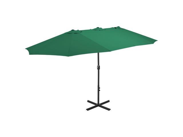 Photos - Other household accessories VidaXL Outdoor Umbrella Parasol with Double Top Patio Sunshade Aluminum Gr 