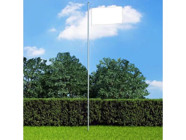 vidaXL Flagpole House Garden Flag Pole Yard Outdoor Flagpole Kit Aluminum