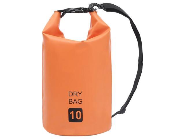 vidaXL Dry Bag Waterproof Backpack Dry Sack Dry Bag with Zipper Orange PVC