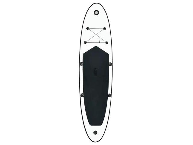 vidaXL Paddleboard Set with Accessories Inflatable Paddleboard Black and White