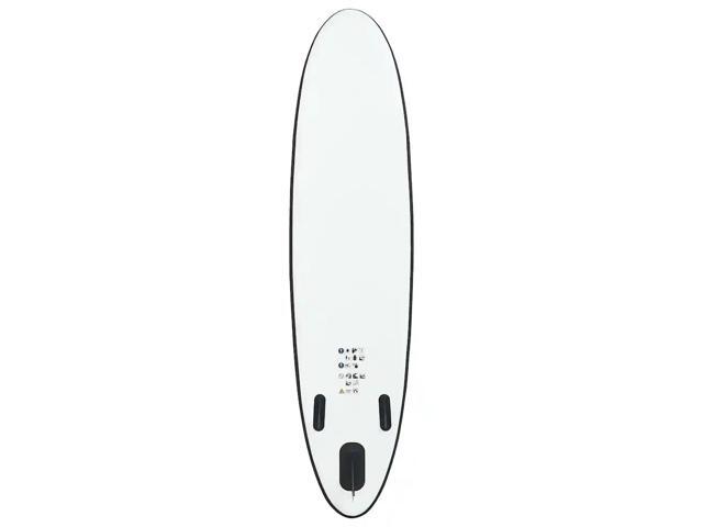 vidaXL Paddleboard Set with Accessories Inflatable Paddleboard Black and White