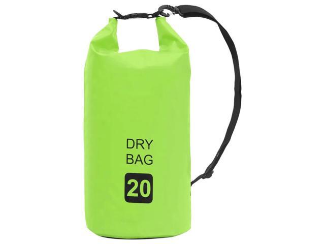vidaXL Dry Bag Waterproof Backpack Dry Sack Dry Bag with Zipper Green PVC