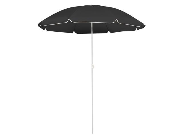 Photos - Other household accessories VidaXL Outdoor Parasol with Steel Pole 70.9' Anthracite Sunshade Umbrella 
