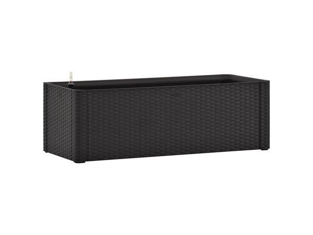 vidaXL Garden Raised Bed with Self Watering System Anthracite Outdoor Planter