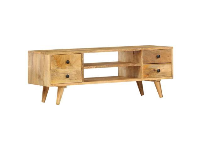 vidaXL TV Stand TV Unit Sideboard TV Console Media Cabinet Solid Mango Wood