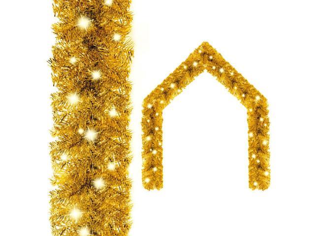 Photos - Other Jewellery VidaXL Christmas Garland Decoration Artificial Garland with LED Lights Gol 