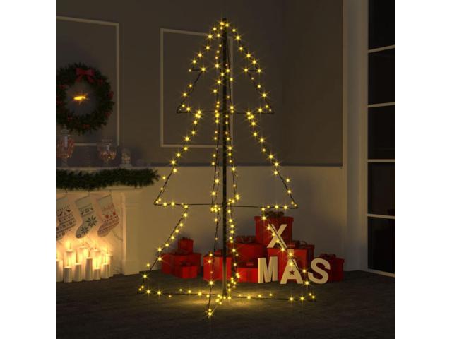 Photos - Other Jewellery VidaXL Christmas Cone Tree Artificial Xmas Tree with LEDs Christmas Lighti 