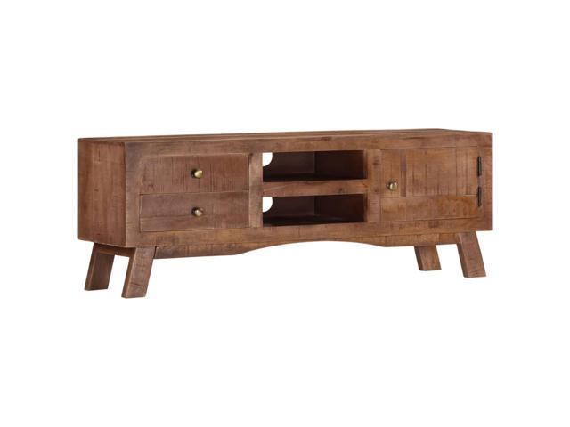 vidaXL TV Stand TV Unit Sideboard TV Console Media Cabinet Rough Mango Wood