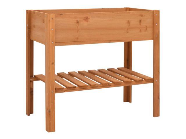 vidaXL Plant Table Outdoor Potting Bench with Storage Patio Plant Stand Table